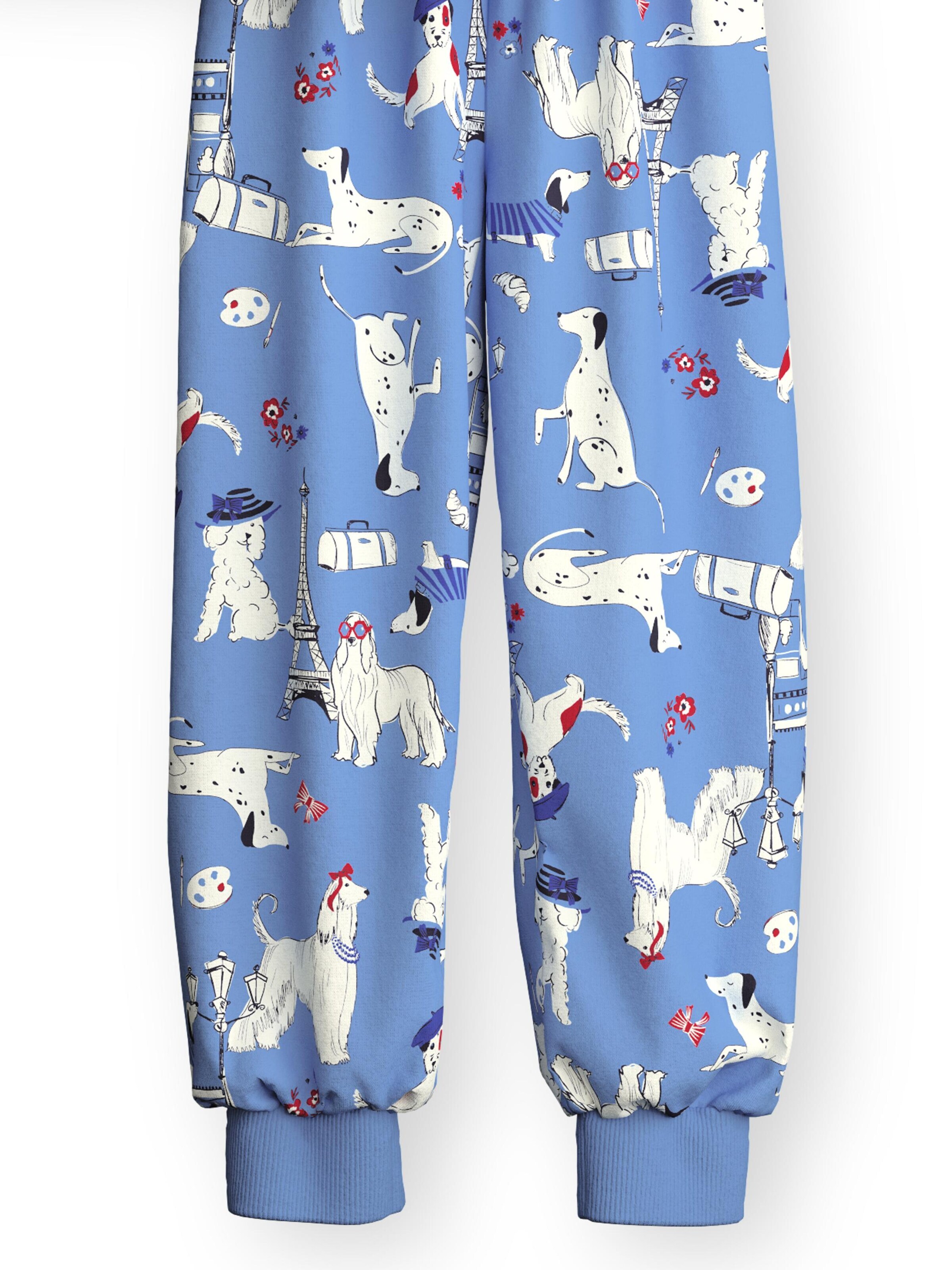 CALIDA Pajamas 'Dog' in Blue