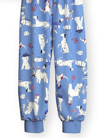 CALIDA Pajamas 'Dog' in Blue