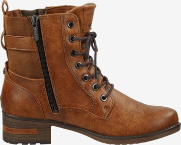 MUSTANG Lace-Up Ankle Boots in Brown