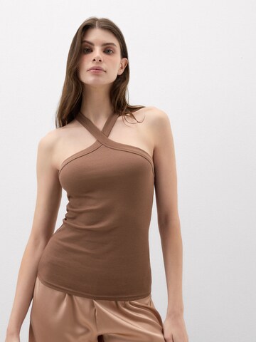 INTIMISSIMI Top in Braun: Vorderseite