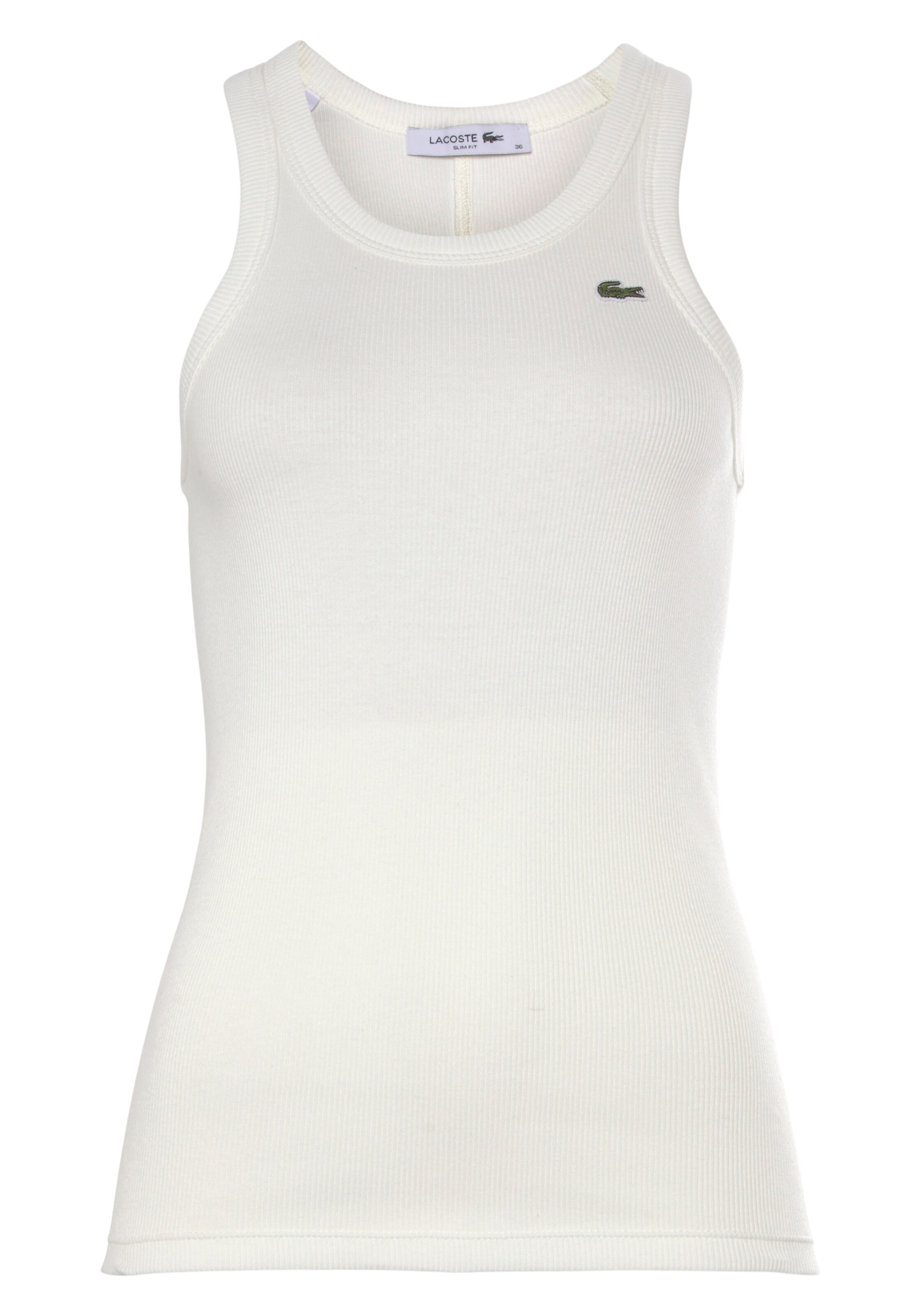 LACOSTE Top in Wit: voorkant