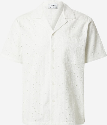 ABOUT YOU x Alvaro Soler Regular Fit Skjorte 'Fernando' i hvit: forside