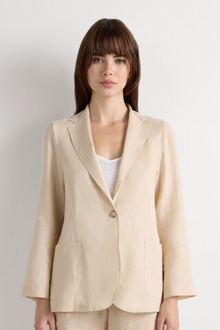 INTIMISSIMI Blazer 'The Pure Linen' in Beige: front