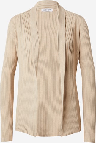 Cardigan ESPRIT en beige : devant