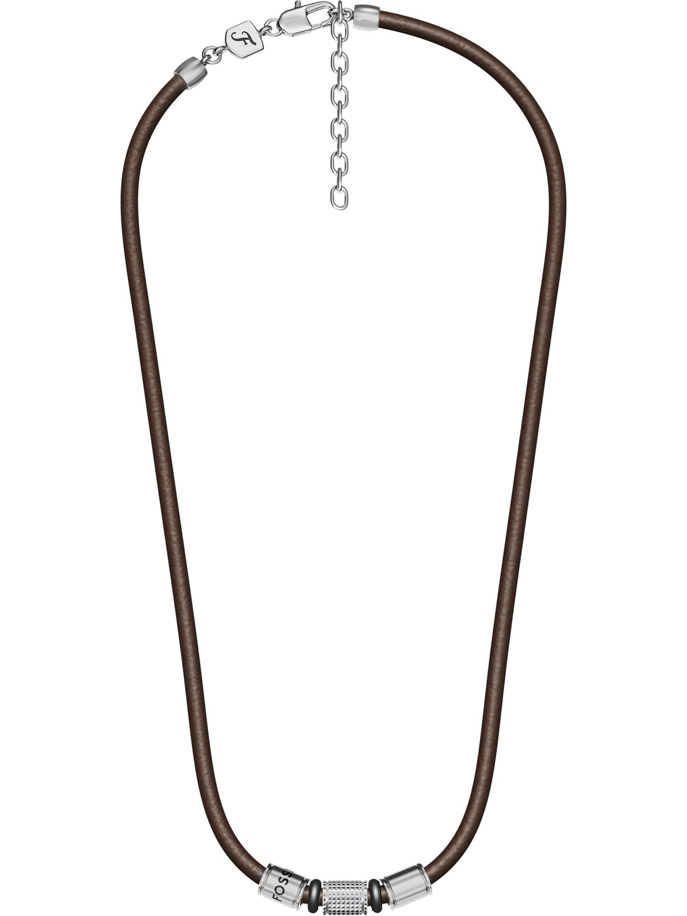FOSSIL Kette in One Size in braun / silber, Produktansicht