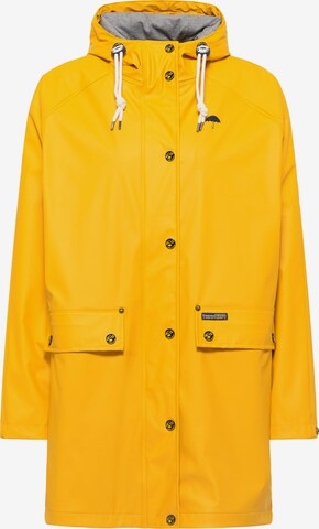 Schmuddelwedda Between-seasons coat in Yellow: front