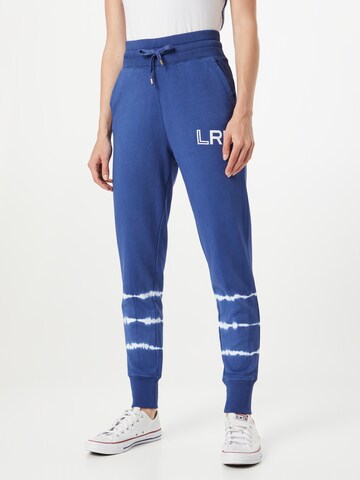 Lauren Ralph Lauren Tapered Trousers 'BARRIC' in Blue: front