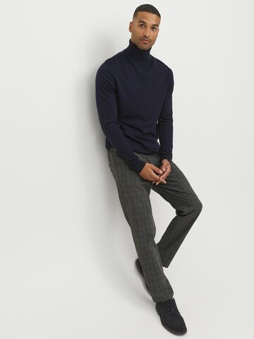 JACK & JONES Regular Pants 'Ollie Benji' in Grey