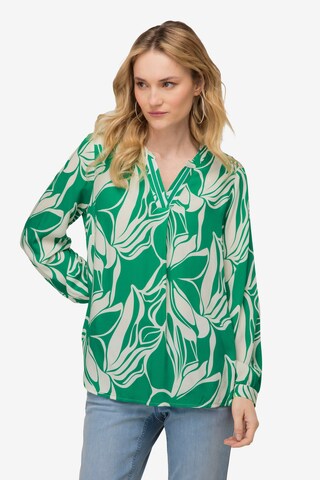 LAURASØN Blouse in Groen: voorkant