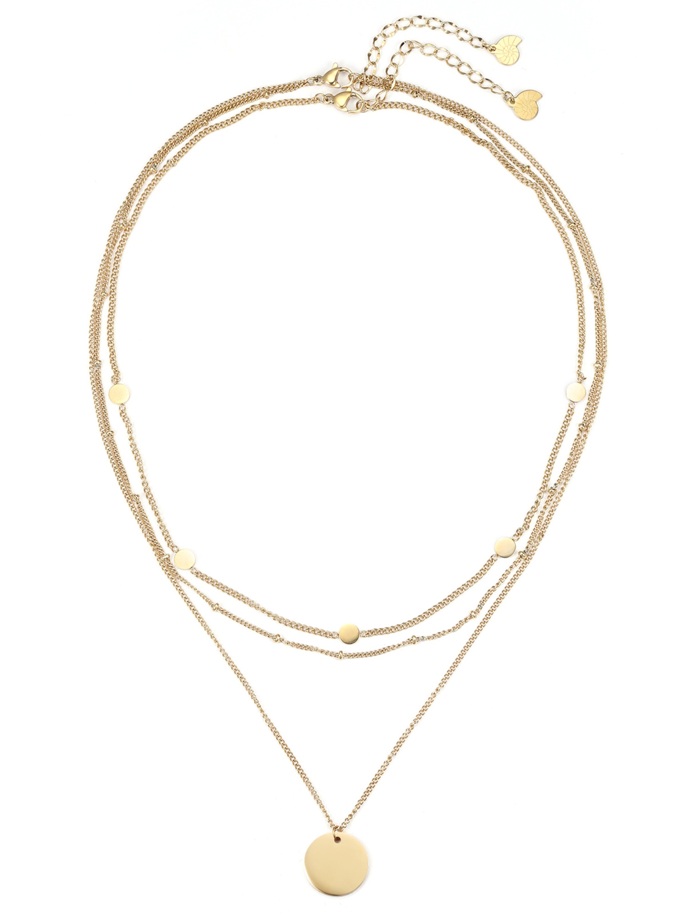 Hey Happiness Necklace 'Circle Duo' in Gold