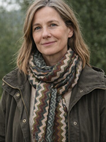 COLLEZIONE ALESSANDRO Scarf 'Klisso' in Green: front