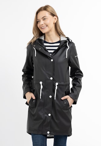 DreiMaster Maritim Raincoat in Black: front