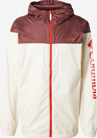 Veste outdoor 'Flash Challenger' COLUMBIA en blanc : devant