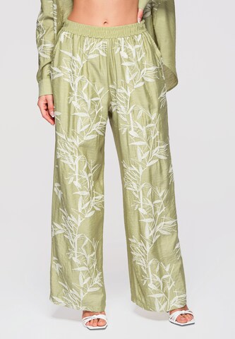 Loosefit Pantalon Ombre en vert : devant