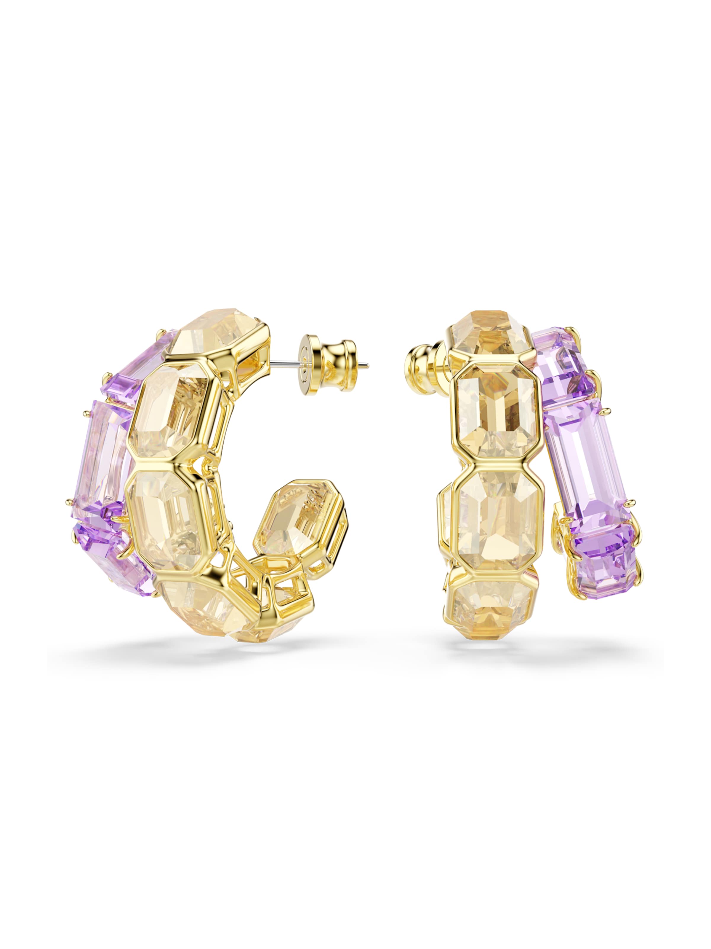 Swarovski Ohrringe 'Millenia' in Gold: Vorderseite