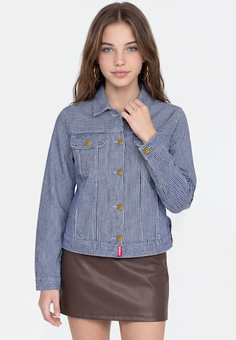 MYMO Tussenjas in Blauw: voorkant
