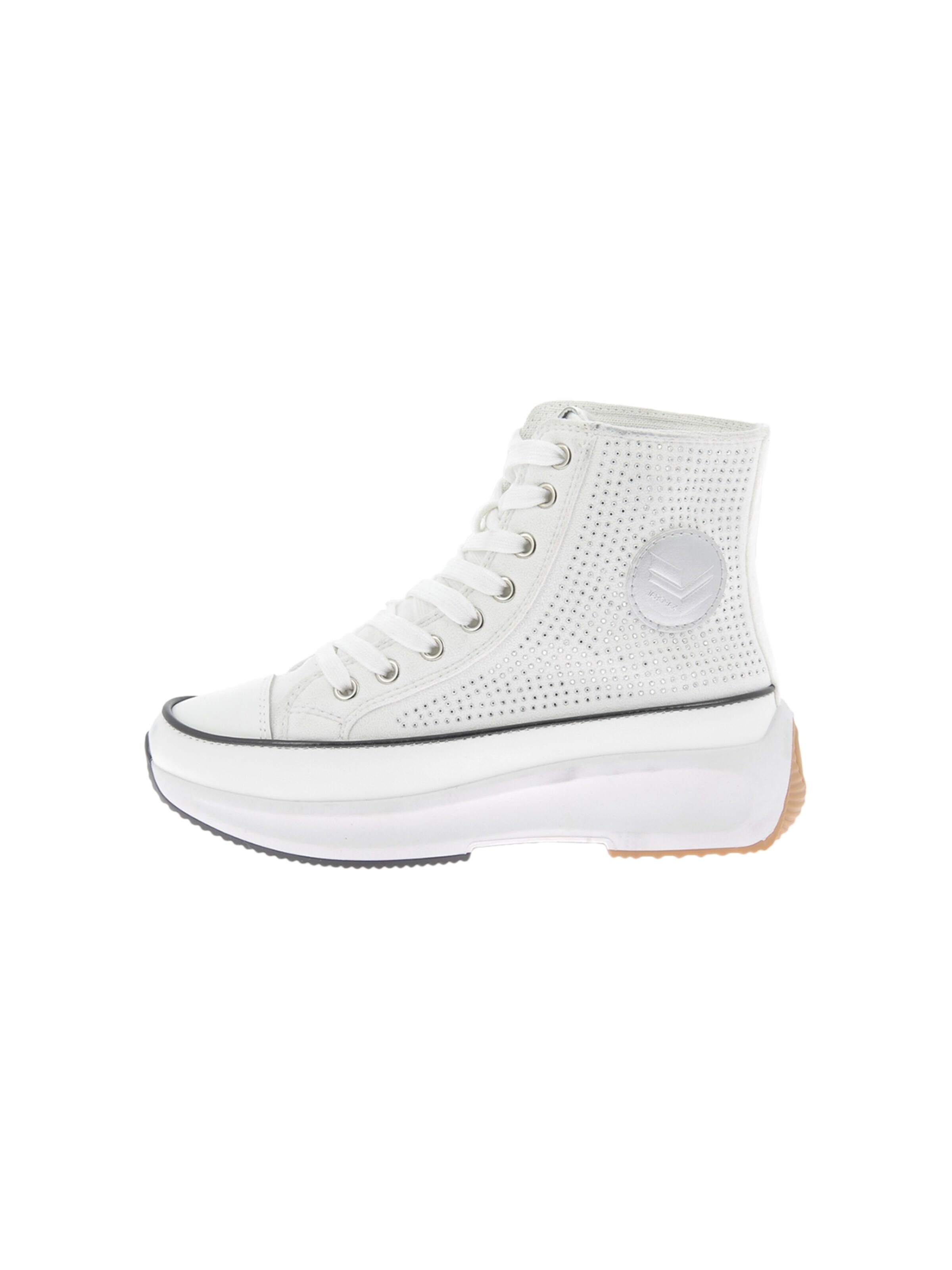 Baskets hautes Kaporal en blanc : devant