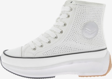 Baskets hautes Kaporal en blanc : devant