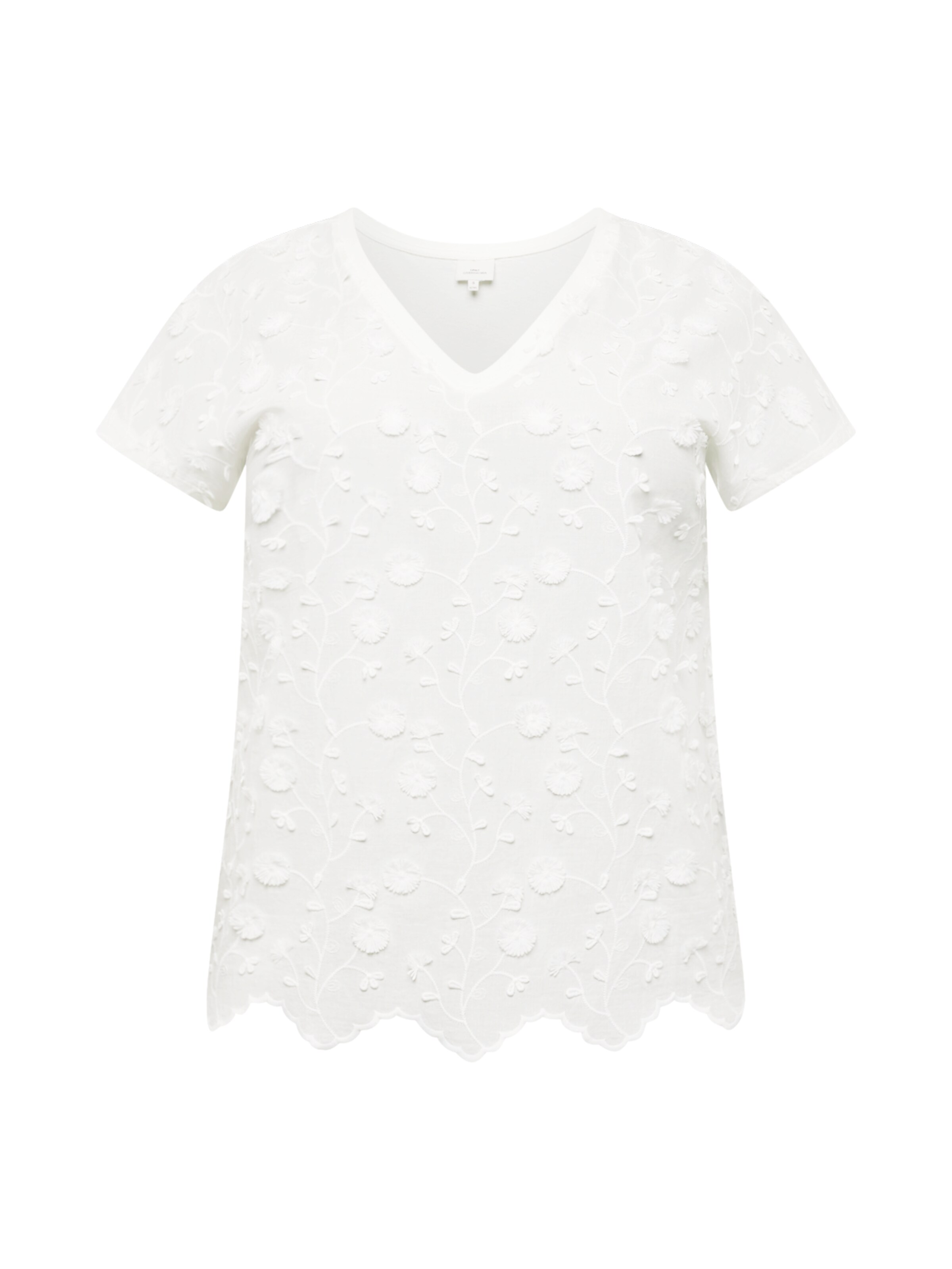 ONLY Carmakoma Blúz 'Carlulu' - fehér: elől