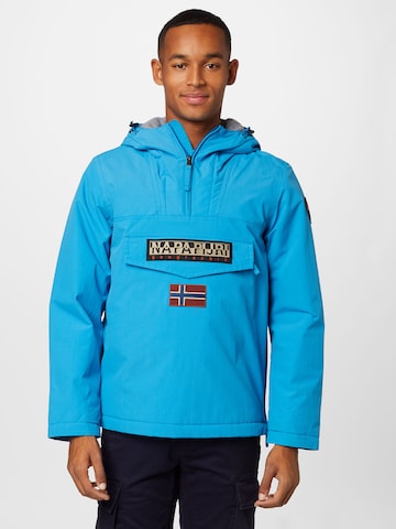 NAPAPIJRI Between-season jacket 'RAINFOREST' in Blue: front