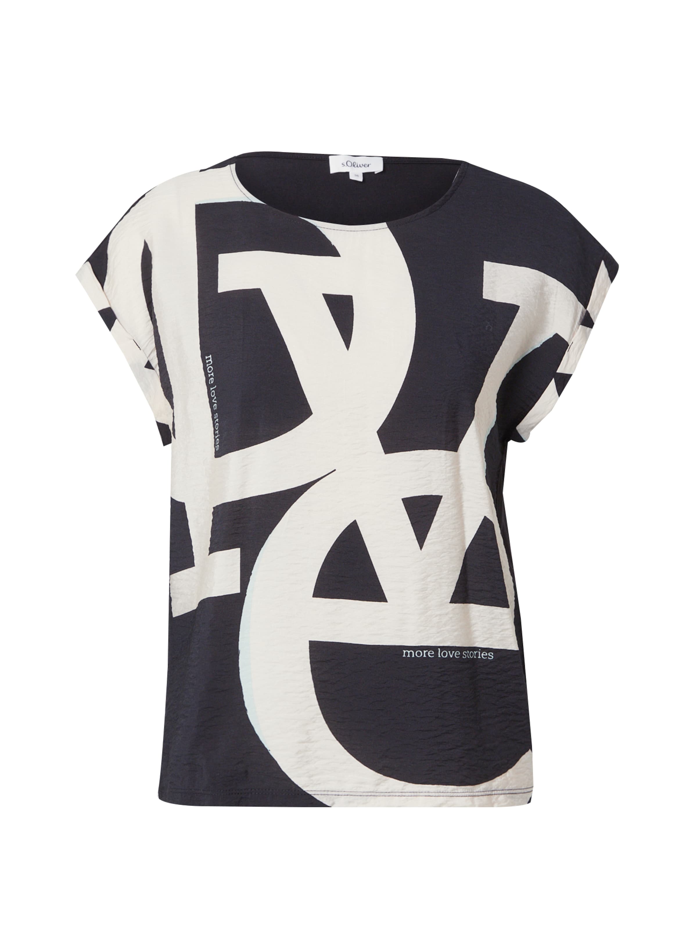 s.Oliver Koszulka w kolorze czarny: przód