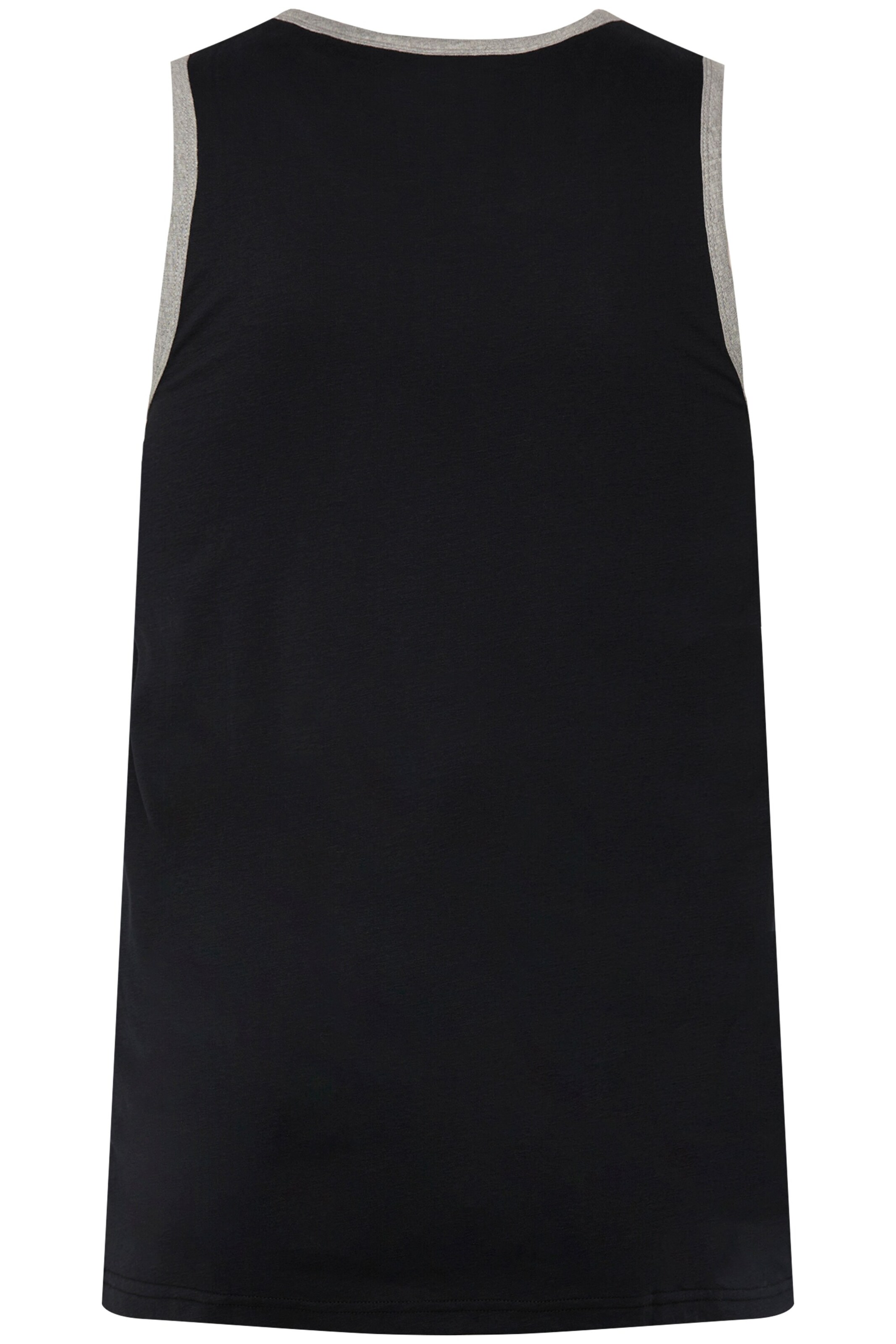 Men Plus Undershirt in Black