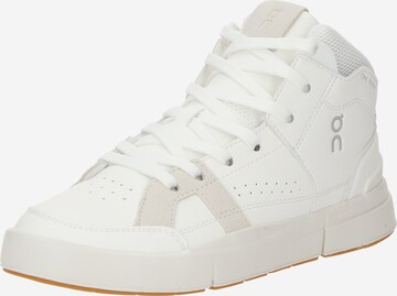 On - Zapatillas deportivas altas 'The Roger Clubhouse' en blanco: frente