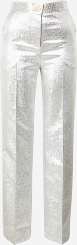 Stella Nova - Pantalón de pinzas en plata: frente