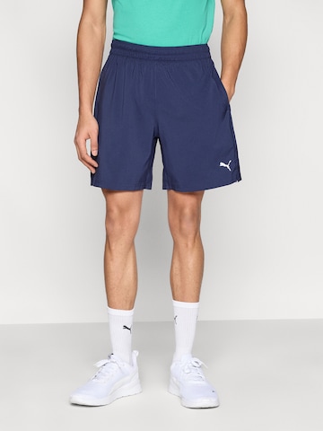 PUMA regular Παντελόνι φόρμας 'TAD ESSENTIALS' σε μπλε: μπροστά