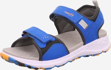 SUPERFIT حذاء مفتوح بلون أزرق: الأمام