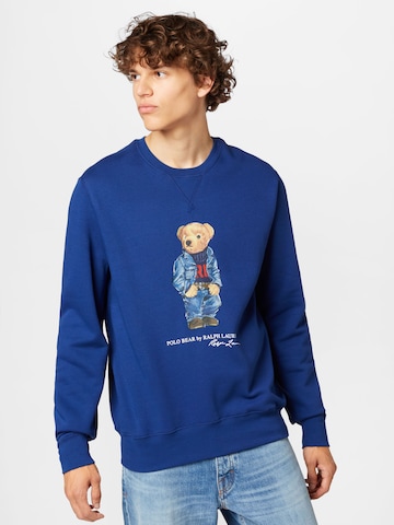 Polo Ralph Lauren - Sweatshirt em azul: frente