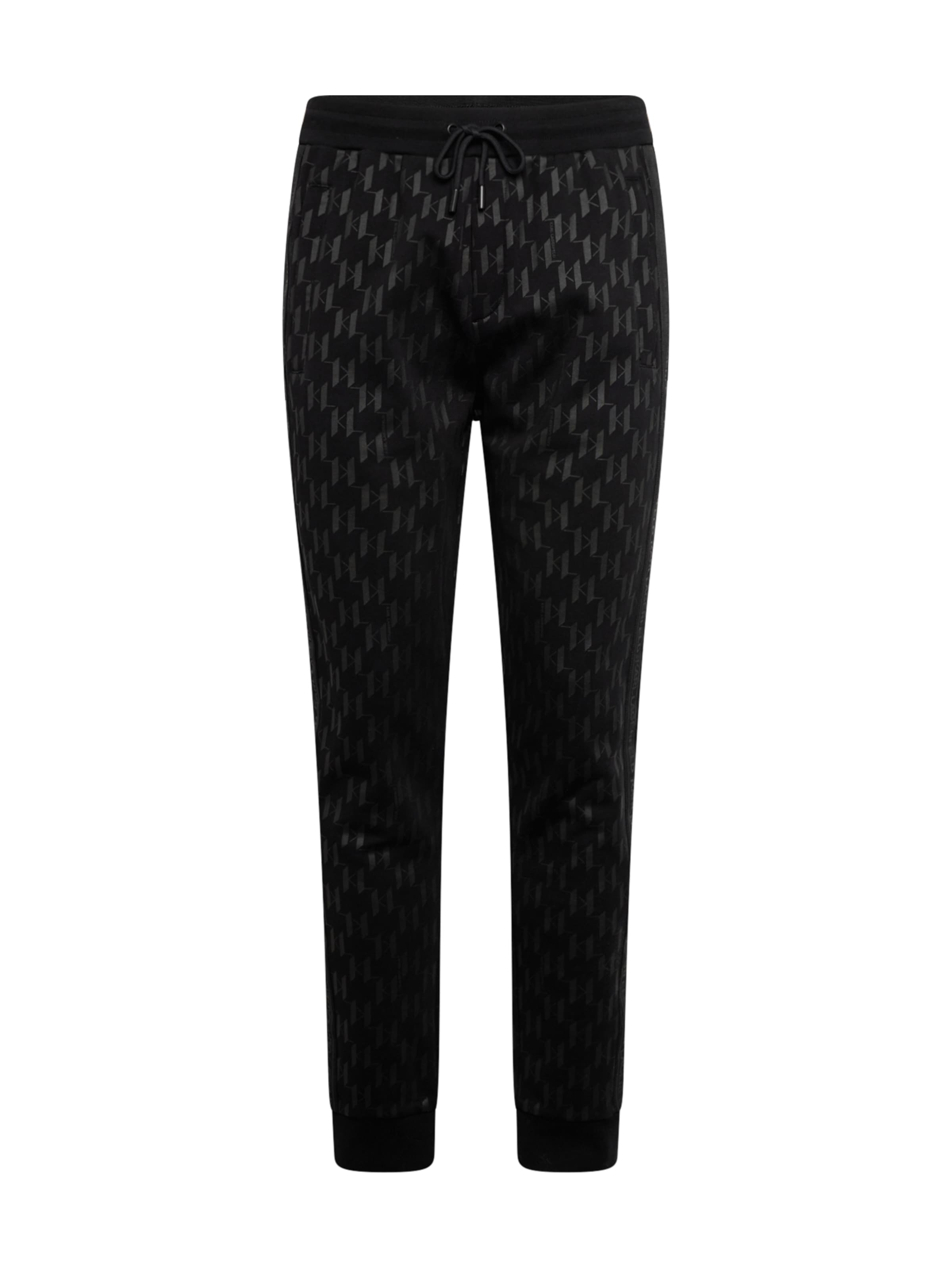 Karl Lagerfeld Tapered Pants in Black: front