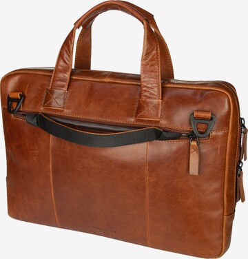 LEONHARD HEYDEN Document Bag 'Porto' in Brown