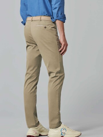 MEYER Regular Chino Pants 'Dublin' in Brown