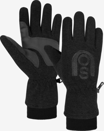 normani Full Finger Gloves 'Appat' in Black: front