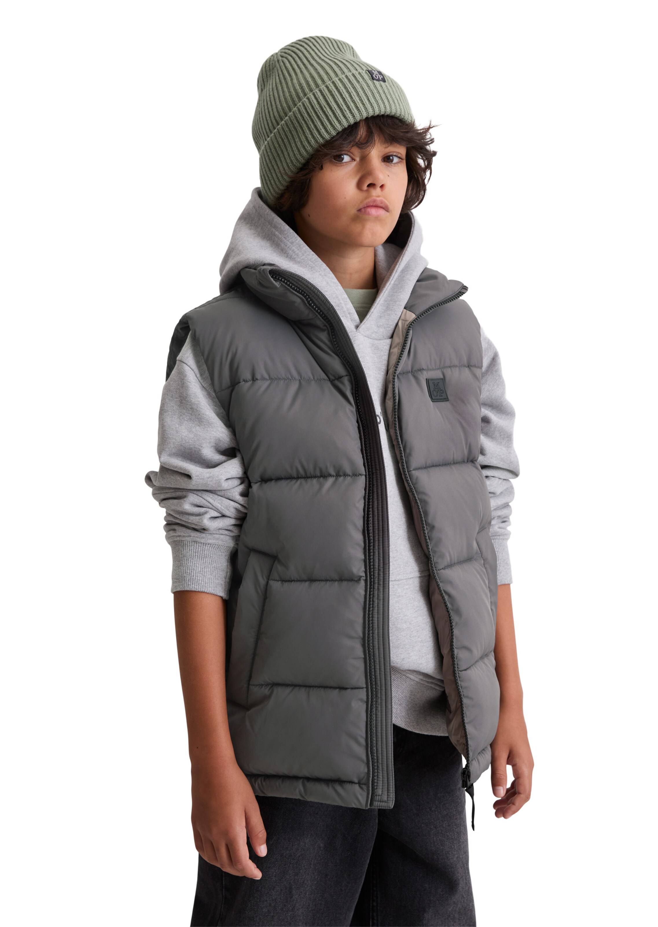 Marc O'Polo Bodywarmer in Grijs: voorkant