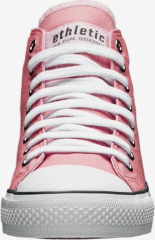 Ethletic High-Top Sneakers 'White Cap Hi Cut' in Pink