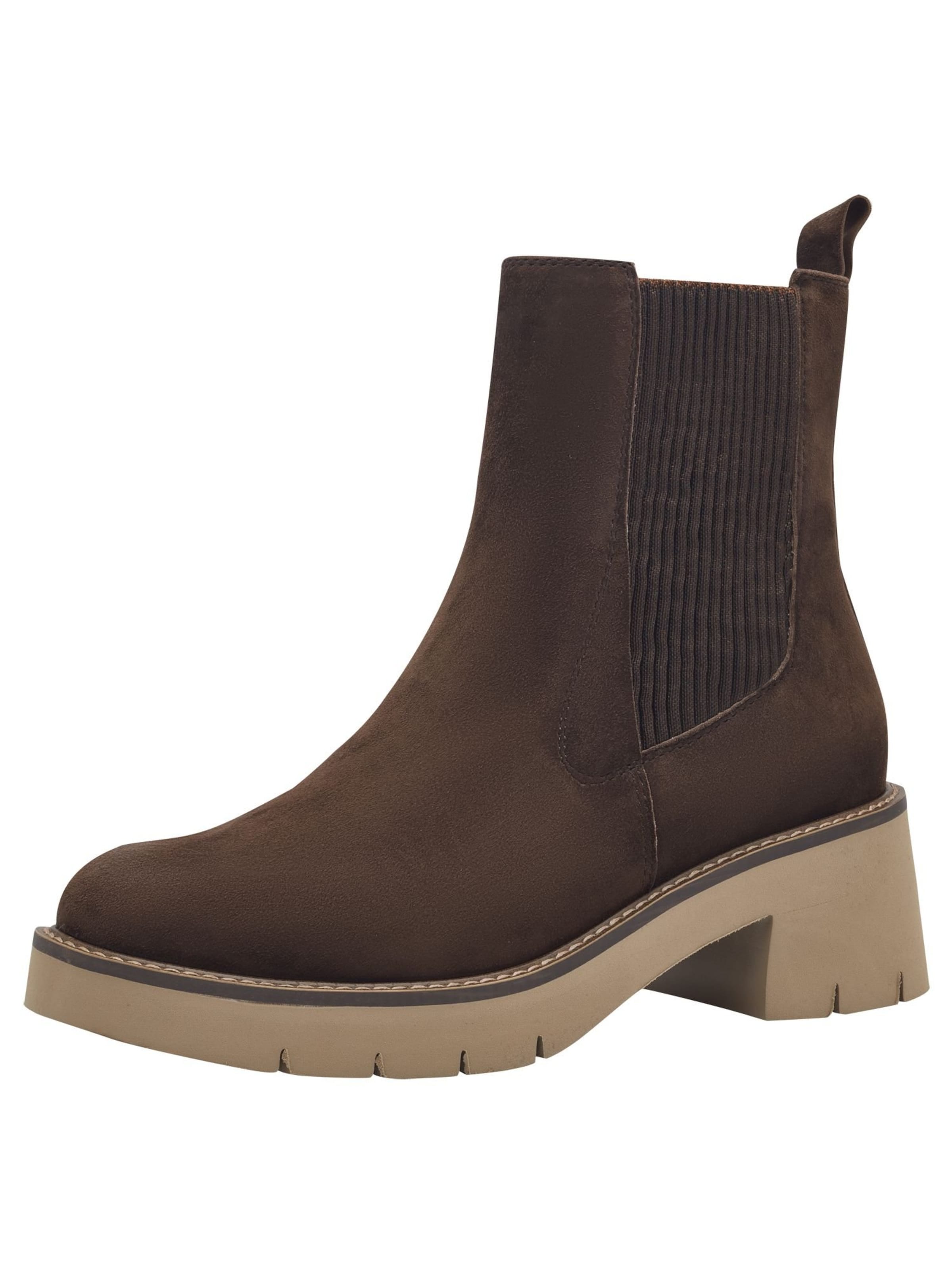 Tamaris Chelsea boots in Bruin: voorkant