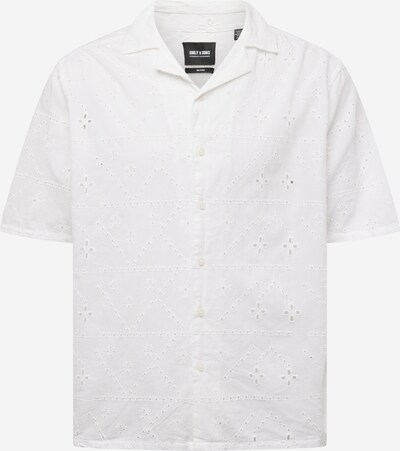 Only & Sons Button Up Shirt 'ARON' in White, Item view