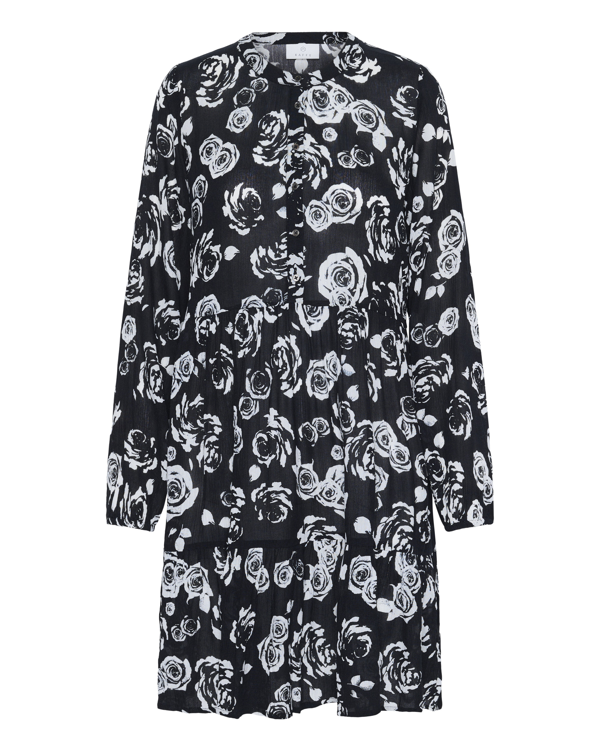 Kaffe Skjortklänning 'KAEvity' i svart: framsida