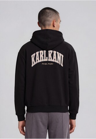 Karl Kani - Casaco em moletão 'College' em preto: frente