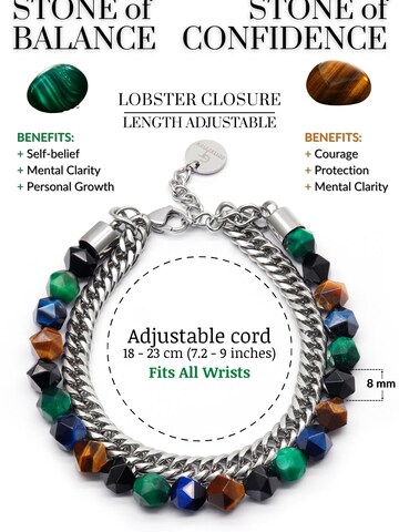 GT Collection Armband 'Faceted-Bead' in Mischfarben