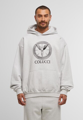 Colucci Sweatshirt 'Ikarus' in Grijs: voorkant