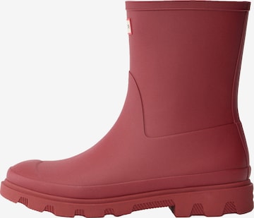 HUNTER Gumijasti škornji | rdeča barva: sprednja stran