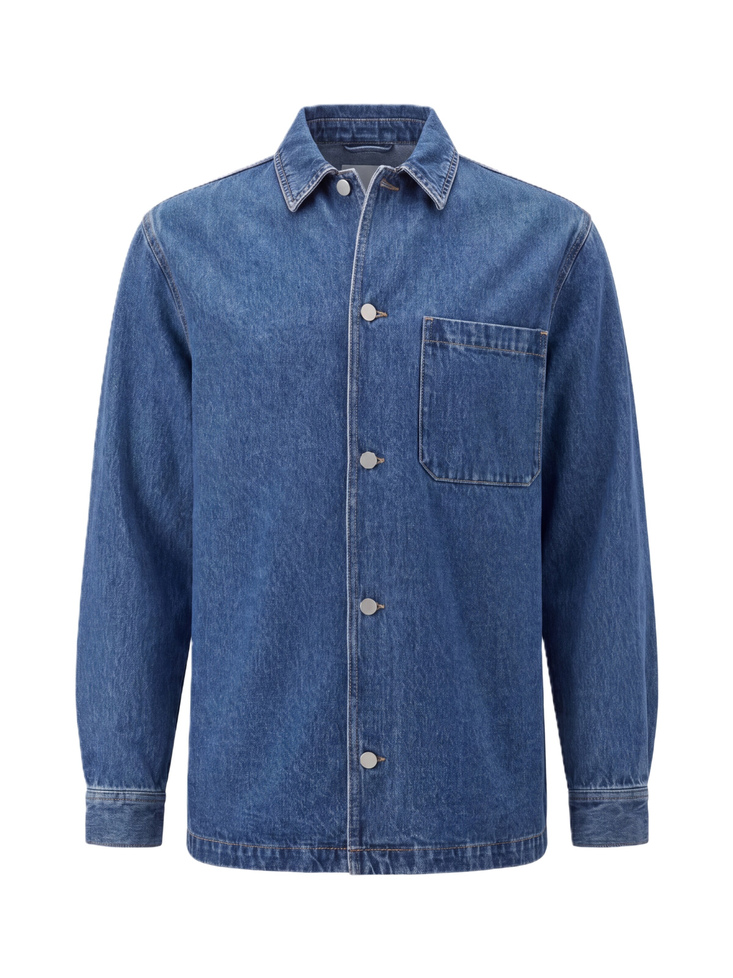 ARMIE Overgangsjakke 'The Brian Tall' i S i blue denim, Produktvisning