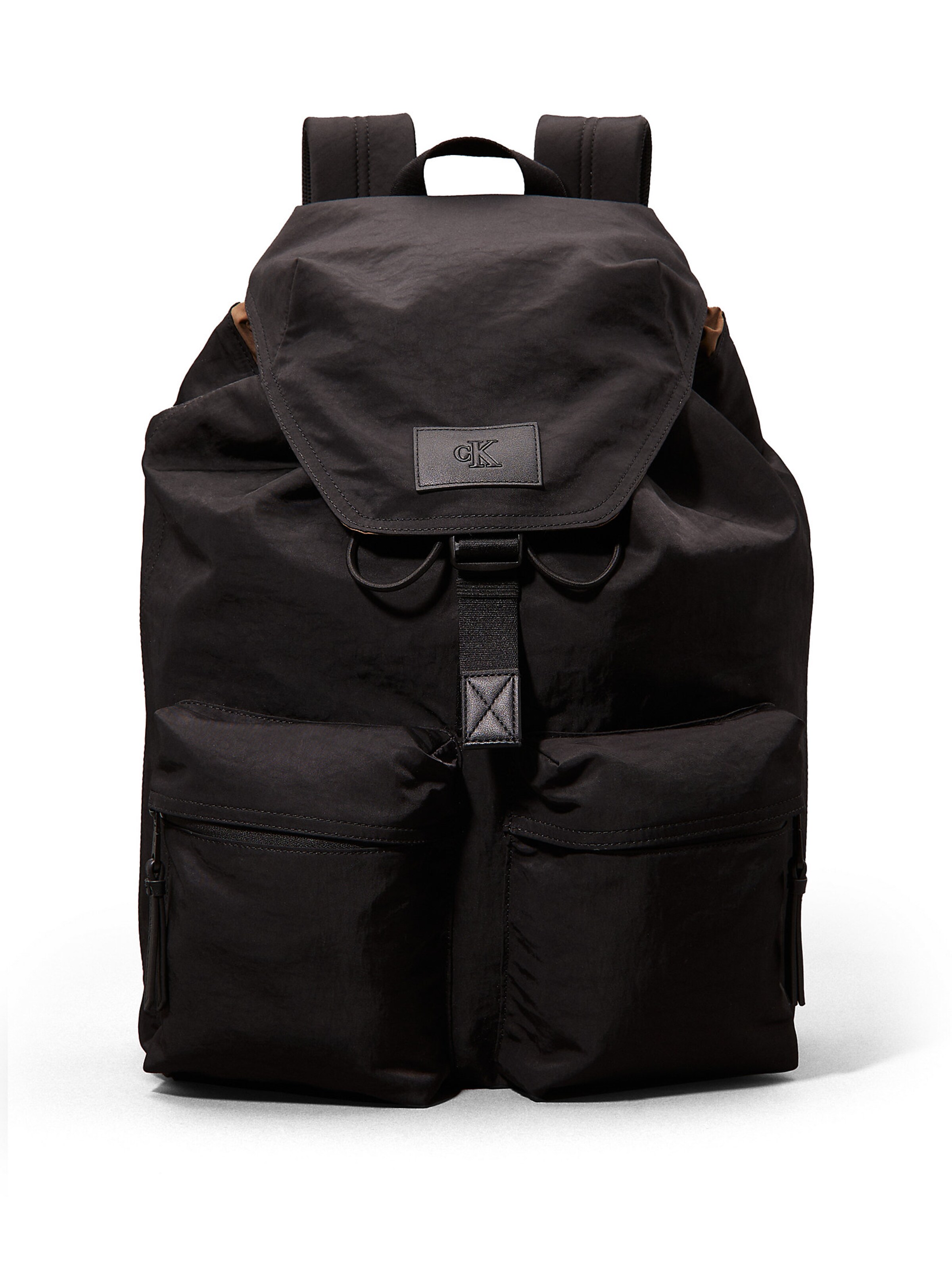 Calvin Klein Σακίδιο πλάτης 'Flap' σε μαύρο: μπροστά