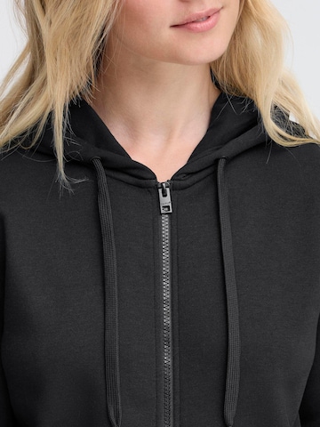 Oxmo Kapuzenfleecejacke ' OXKAREN ' in Schwarz