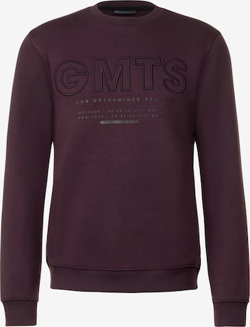 Street One MEN Sweatshirt in Purple: front