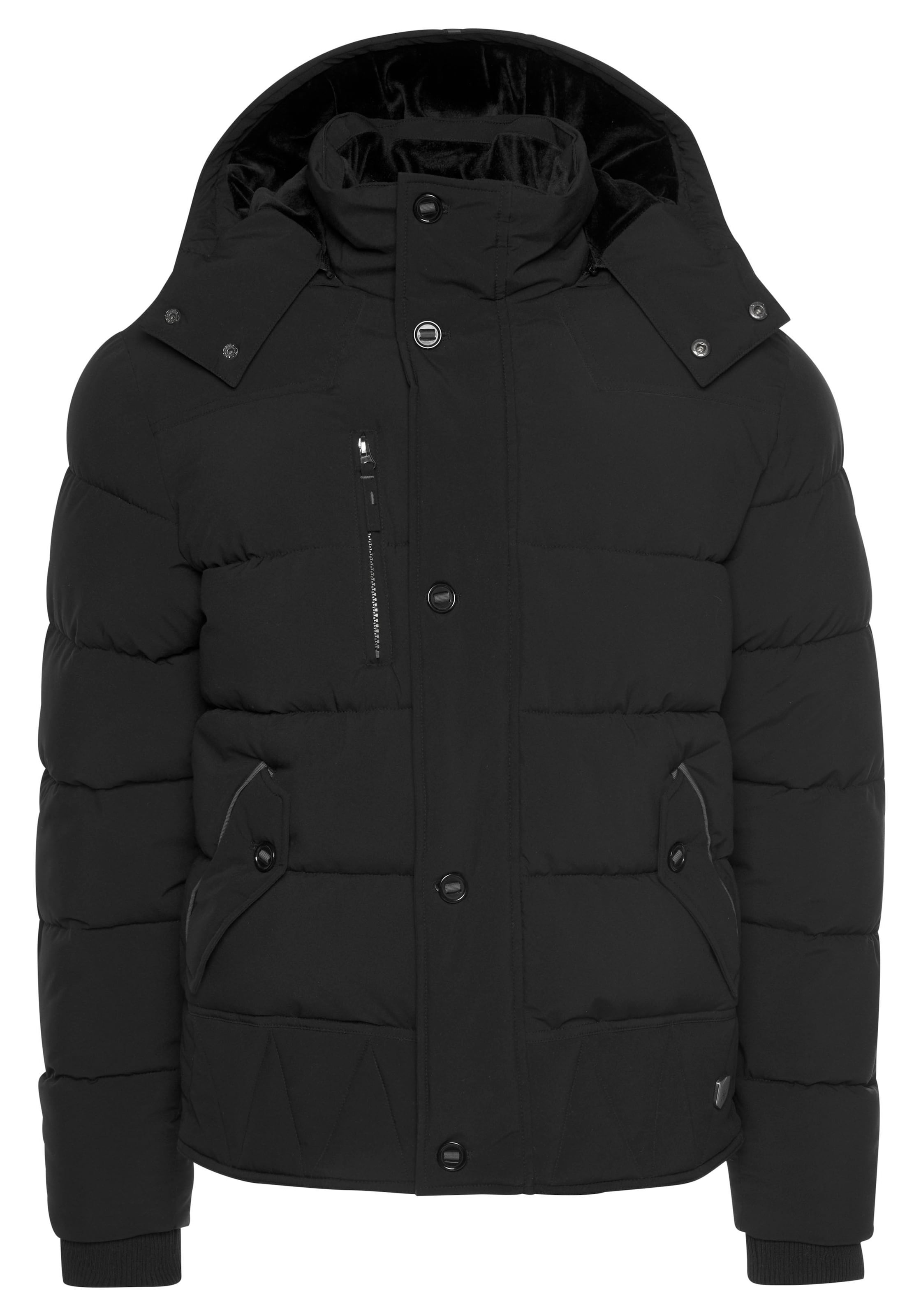 Bruno Banani LM Winterjacke in Schwarz: Vorderseite