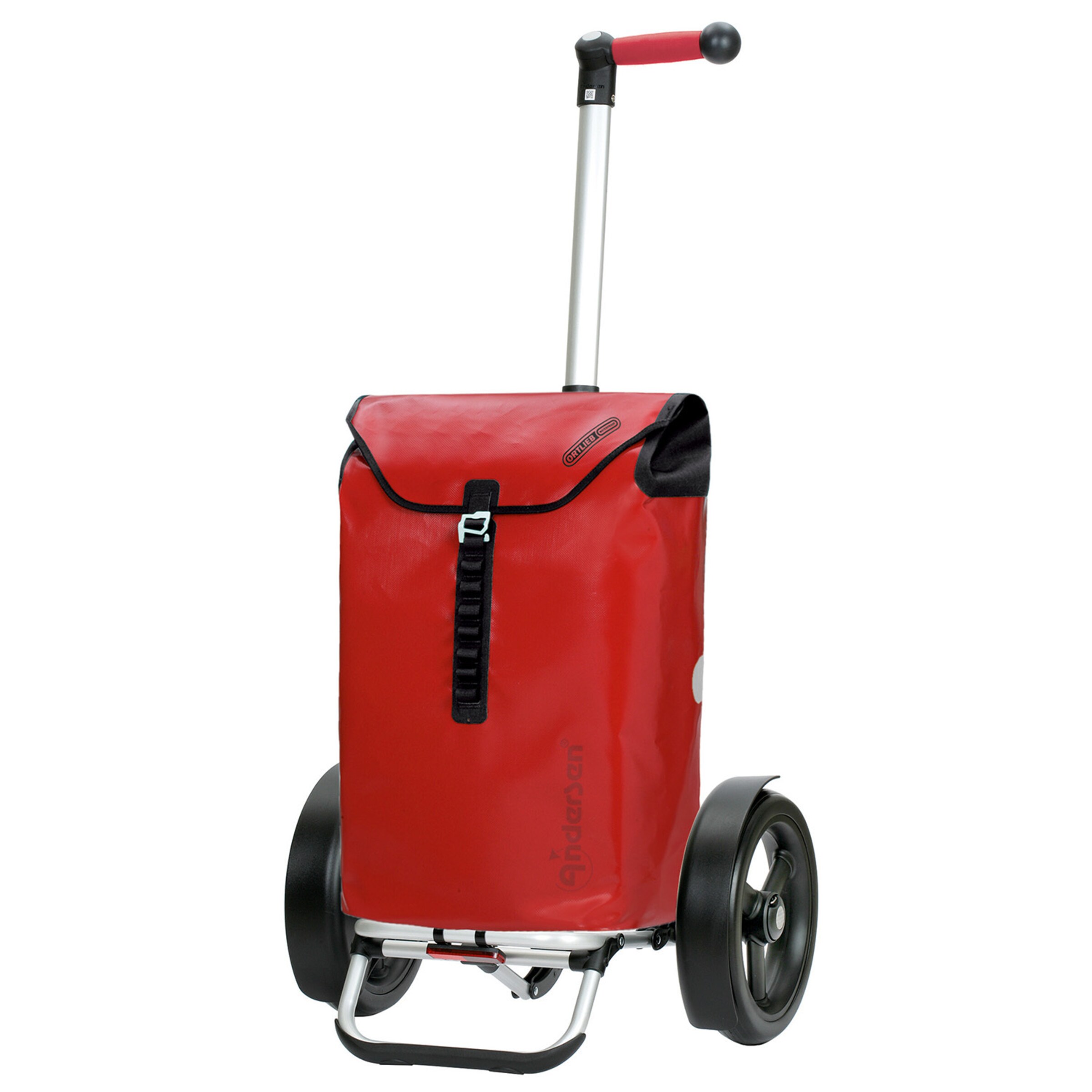Andersen Shopper Trolley 'Tura' in Rood: voorkant